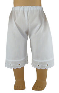 For American Girl Dolls; Handmade White Pantaloons Pantalettes Kirsten