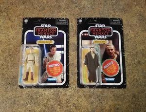 Hasbro Star Wars Phantom Menace Retro Collection Obi-Wan Kenobi & Qui-Gon Jinn - Bild 1 von 6