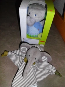 Schmusetuch Elefant Schnuffeltuch Sterntaler + Stehauf-Elefant HABA - Bild 1 von 11