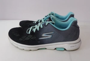 Skechers Go Walk 5 Damen-Sneaker schwarz und aquamarin Größe 7 - Bild 1 von 7