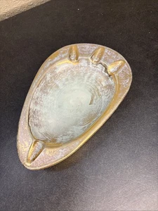 De colección ~ Cenicero de seguridad de cerámica Stangl Catch-Todo oro envejecido 3904-L hecho en EE. UU. - Imagen 1 de 4