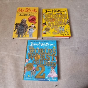 3 x David Walliams Hardback / Book Bundle / Childrens Reading - Imagen 1 de 6