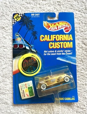 Cadillac clásico personalizado Hot Wheels California en paquete Foto 1 de 2
