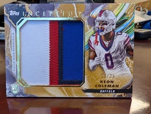 2024 Topps Inception Keon Coleman 13/25 Player Worn 4 Color Patch Rookie Bills - Picture 1 of 2