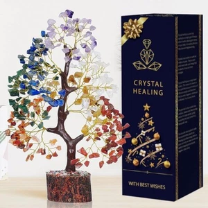 7 Chakra Baum, Kristall Baum des Lebens, Chakra Baum, Sieben Chakra Baum, Feng Shu... - Bild 1 von 6