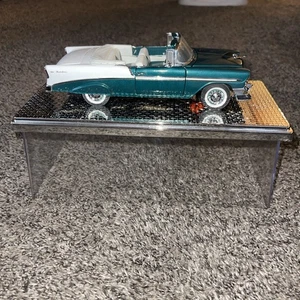 franklin mint 1/24 diecast cars limited edition 56 Belair Convertible. W/Display - Picture 1 of 13
