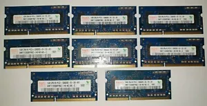 HYNIX 8x 1gb = 8GB RAM MEMORY DDR3 - 2Rx16 PC3-10600S-9-10-A1        (4 pairs)  - Picture 1 of 2