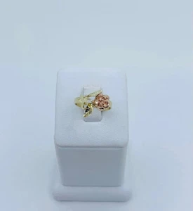 ❤️ 10k solid gold ring rose Women’s size 6 Anillo en oro rosa - Picture 1 of 5
