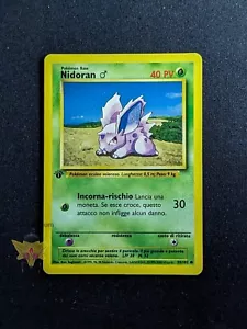 Pokémon | Nidoran | Italian 1st Edition Base Set 55/102 Common | NM+ - Picture 1 of 3