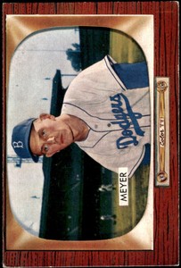 1955 BOWMAN RUSS MEYER 196 VG BASEBALL BROOKLYN DODGERS