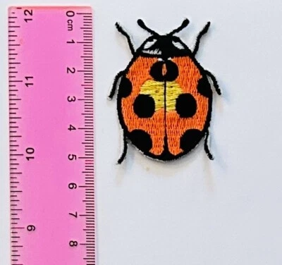 Lady Bug Insects Iron On Patch Appliqué Colorful - Image 1 of 2