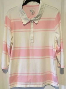 Denim &Co. 3/4 Sleeve Knit Top In Size Large - Picture 1 of 3