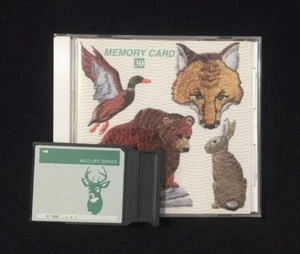Wild Life Embroidery Designs Card #30 for Janome Elna & Kenmore Machines - Picture 1 of 5