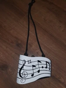 RARE Musical Notes TIMMY WOODS Beverly Hills Wearable Art Clutch Bag Purse - Picture 1 of 9