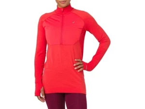 ASICS 2012A026 Sistema de Entrenamiento para Mujer Mangas Largas Capa 2 Camisa Roja Alerta Grande - Imagen 1 de 2