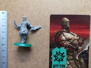 UM'RAK WARRIOR MINIATURE + CARD / BARBARIAN / HATE BOARD GAME CMON G73 - Imagen 1 de 1