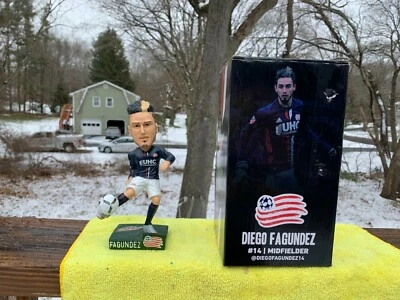 New England Revolution Diego Fagundez bobblehead new in box - Image 1 of 2