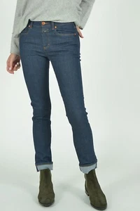 ✭ CERRADO ✭ A BETTER BLUE Jeans BRITNEY ✭ Azul Oscuro ✭ Recto ✭ 26 ✭ Nuevo ✭ - Imagen 1 de 4