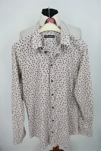 Camisa Dolce + Gabbana Gold Label talla 15 1/2 39 algodón blanco gris como nueva - Imagen 1 de 9