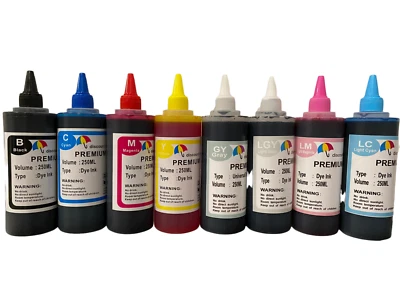 8x250ml refill ink for Canon PIXMA PRO-100 Wide-format printer CLI-42 refill ink - Image 1 of 3