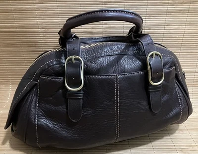 Bolso de mano TUMI Oasis marrón mantequilla cuero suave doble correa asa superior Foto 1 de 4