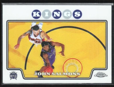 John Salmons 2008-09 Topps refractor cromado #124 Sacramento Kings Foto 1 de 3