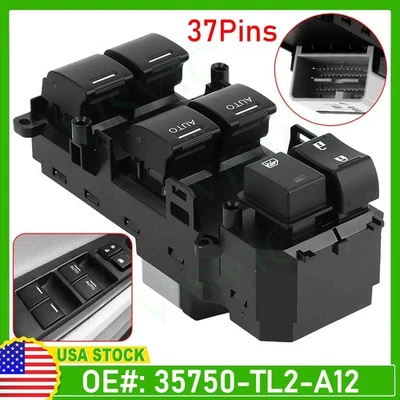 Interruptor maestro de ventana eléctrica de coche para Acura MDX 2014-2018 35750-SZA-A31 Foto 1 de 4