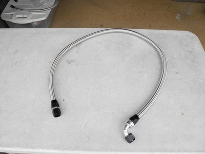 Manguera de enfriador de aceite de acero inoxidable Mishimoto - recta y 90 grados 10an 4 pies SS Foto 1 de 3