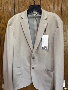 Giacca cappotto sportivo Bar III blazer uomo 44S beige slim fit elasticizzato nuovo cartellino moderno - Foto 1 di 4