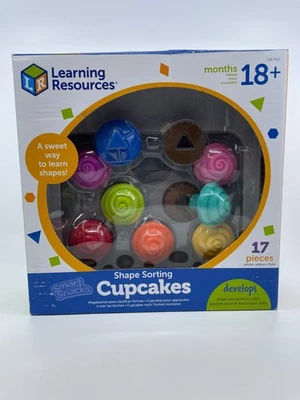 Recursos de aprendizaje Snacks inteligentes Clasificación de formas Cupcakes, motor fino, color y forma Foto 1 de 4