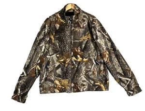 ROG Renegade Outdoor Gear Full Zip Jacket Mens Large Camo Windstopper Fleece - Picture 1 of 13