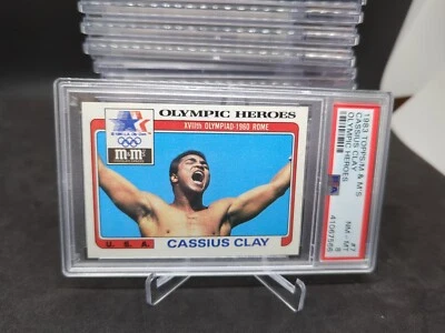 1983 Topps M&M's Cassius Clay PSA 8 Olympic Heroes Muhammed Ali - Image 1 of 4