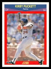 1990 Score 100 Superstars Kirby Puckett #1 Minnesota Twins