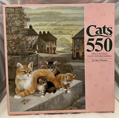 Rompecabezas 550 piezas - Tea Rose Playtime [032244040764] Cats Series Foto 1 de 4