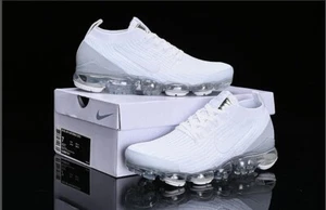 Nike Air VaporMax Flyknit 3 White Pure Platinum Men’s Running Shoes AJ6900-102 - Picture 1 of 8