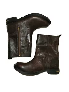 Tory Burch Ankle Boots Leather Side Zipper women’s USA 6.5 NEW - Picture 1 of 5