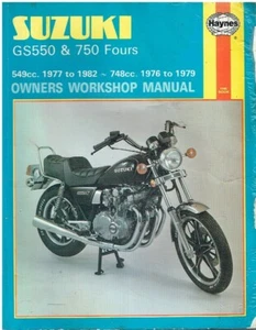 SUZUKI GS550 (INCL E L M T ) & GS750 (INCL D E L) 1977- OWNERS WORKSHOP MANUAL - Picture 1 of 1