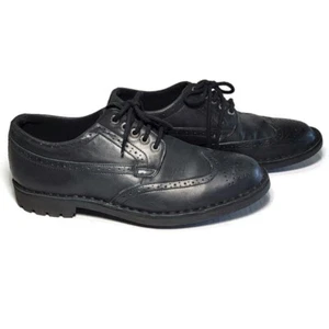 Sebago Mens Metcalf Wingtip Black Leather Oxford Lace Up Shoes Size 8M - Picture 1 of 19