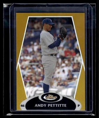 2008 Topps Finest Gold Refractor #93 Andy Pettitte 07/50 Yankees - Image 1 of 2