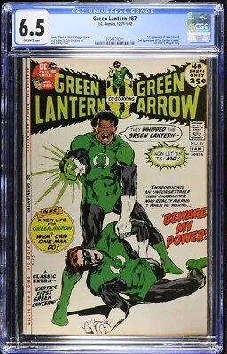 GREEN LANTERN #87 CGC 6.5 OW 1ST APP JOHN STEWART AND 2ND APP GUY GARDNER - Image 1 of 2