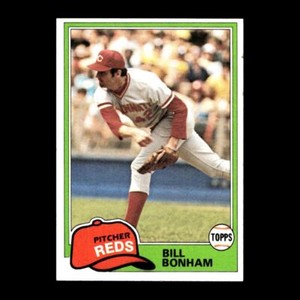 Bill Bonham 1981 Topps Cincinnati Reds #712 Nice! 2