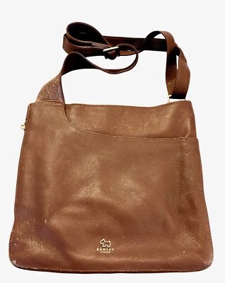 RADLEY LONDON КАРМАНЫ КОРИЧНЕВЫЙ КОЖАНЫЙ ЧЕРЕЗ ПЛЕЧО, РАСШИРЯЕМЫЙ, РЕГУЛИРУЕМЫЙ РЕМЕНЬ - Изображение 1 из 4