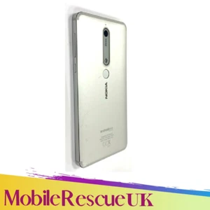 Genuine battery back cover Rear housing For Nokia 6.1(Nokia 6 2018)TA-1043 SILVR - Picture 1 of 2