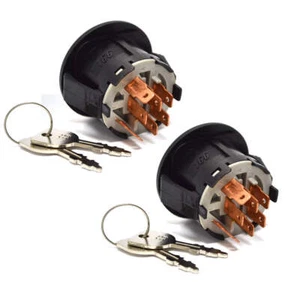 2PK Ignition Starter Switch With Key for Husqvarna Mower 532193350 193350 33376 - Picture 1 of 3
