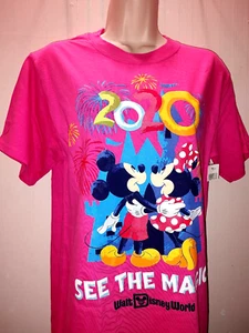 CAMISETA PEQUEÑA WALT DISNEY WORLD SEE THE MAGIC ROSA CASTLE MICKEY & MINNIE MOUSE - Imagen 1 de 10