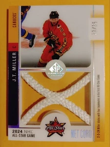 J.T. MILLER 2024-25 SP GAME USED #ASN-JM NET CORD /35 VANCOUVER CANUCK NM-MT A2 - Foto 1 di 3