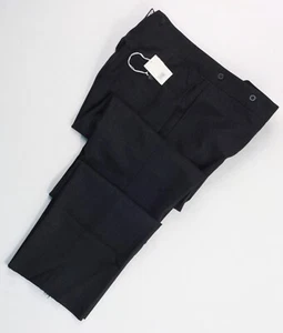 Pink Shirtmakers High Rise Wool Flannel Pants 34 Made in Italy Regular Fit - Picture 1 of 24