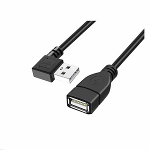 G30 USB 2.0 Plug to Socket Extension Cable Angled 90 Degrees Left - Picture 1 of 9