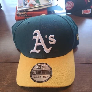 Nice New Era Oakland Athletics 39thirty Medium Large Hat. Used - Picture 1 of 3