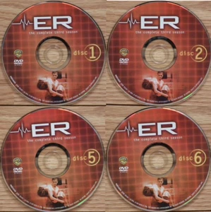 Individual Replacement ER (Widescreen DVD) Season 3 Disc Only Of Choice **READ** - Picture 1 of 6